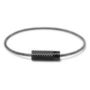 Piramide Kabelarmband 7g Le Gramme , Gray , Unisex