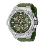 Aviator Herenhorloge - Groene Wijzerplaat Invicta Watches , Gray , Her...