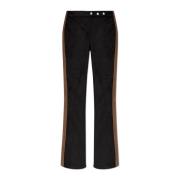 Broek met uitlopende pijpen Misbhv , Black , Dames