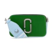 Multicolor Leren Snapshot Crossbody Tas Marc Jacobs , Green , Dames