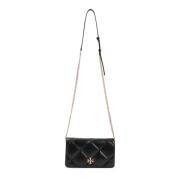 Zwarte Kettingportemonnee Stijlvol Model Tory Burch , Black , Dames