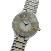 Pre-owned Stainless Steel watches Cartier Vintage , Gray , Dames