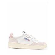 Witte Leren Tennissneakers Medalist Autry , White , Dames