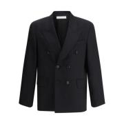 Moderne double-breasted blazer met revers Our Legacy , Black , Heren