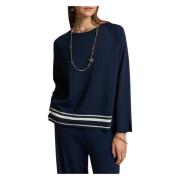 Stijlvolle Maglia Top Elena Mirò , Blue , Dames