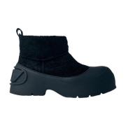 Suede Montone Laarzen met Chunky Zool Diesel , Black , Heren