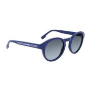 Blauwe Injected Zonnebril met Wijzerplaat Lacoste , Blue , Dames