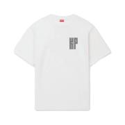 Oversize Kamon Katoenen T-shirt Kenzo , White , Heren