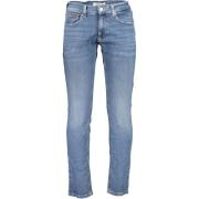 Blauwe Katoenen Jeans & Broek Tommy Hilfiger , Blue , Heren