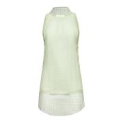 Gelaagd Groen Vest met Geruite Onderkant Maison Margiela , Green , Dam...