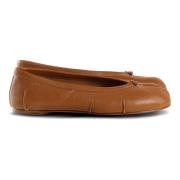 Bruine platte schoenen handgemaakt leer Maison Margiela , Brown , Dame...