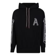 Zwarte hoodie met logoprint Aries , Black , Heren