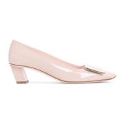 Nude Leren Pumps Elegante Stijl Roger Vivier , Pink , Dames