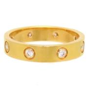 Pre-owned Metal rings Cartier Vintage , Yellow , Dames