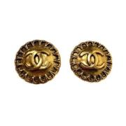 Pre-owned Fabric chanel-jewelry Chanel Vintage , Yellow , Dames