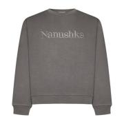 Geborduurde Grijze Sweater Nanushka , Gray , Heren