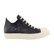 Leren Sneakers met Veters Rick Owens , Black , Heren