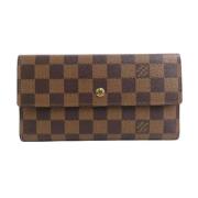 Pre-owned Canvas wallets Louis Vuitton Vintage , Brown , Dames