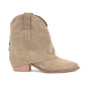 Stijlvolle Lesly-2 Enkellaars Babouche , Brown , Dames