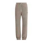 Sweatpants met pluche interieur in joggerstijl Moncler , Brown , Dames