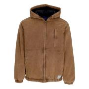 Katoenen Hooded Ritsjas met Zakken Usual , Brown , Heren