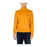 Oranje Cashmere Blend Sweater Heren Gebreide kleding U.s. Polo Assn. ,...