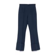 Blauwe Stijlvolle Broek Valentino Garavani , Blue , Dames