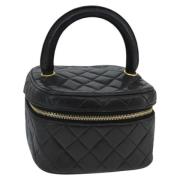 Pre-owned Leather handbags Chanel Vintage , Black , Dames