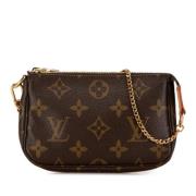 Pre-owned Canvas handbags Louis Vuitton Vintage , Brown , Dames