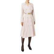 Wijd uitlopende Trenchcoat Elisabetta Franchi , Beige , Dames