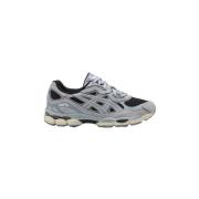 Mesh Veterschoenen met Gel™ Technologie Asics , Gray , Heren