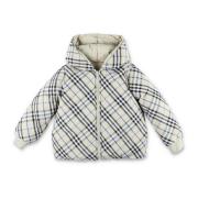 Omkeerbare Check Donsjack Buitenkleding Burberry , Multicolor , Heren