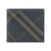 Check Archiefpatroon Portemonnee met Kaartsleuf Burberry , Gray , Here...