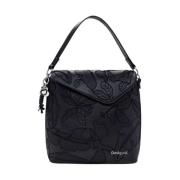 Zwarte Polyethyleen Damesrugzak Desigual , Black , Dames