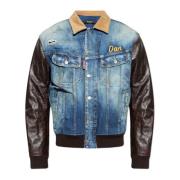 Jas gemaakt van gecombineerde materialen Dsquared2 , Blue , Heren