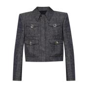 Denim Jack met Korte Pasvorm en 4 Zakken Givenchy , Blue , Dames