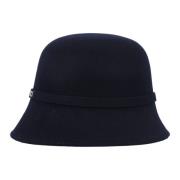 Navy Wol Fedora Emmer Hoed Gucci , Blue , Dames