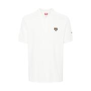 Tiger Head Polo Sweater Kenzo , White , Heren