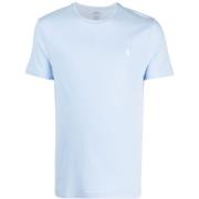 Geborduurde Slim Fit Katoenen T-shirt Polo Ralph Lauren , Blue , Heren