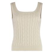 Gebreide tanktop Ralph Lauren , White , Dames