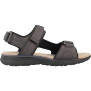 Stijlvolle Platte Sandalen Geox , Brown , Heren