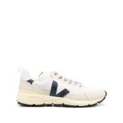 Navy Blauwe Panel Sneakers Veja , Beige , Heren