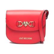 Rode Schoudertas voor Vrouwen Love Moschino , Pink , Dames