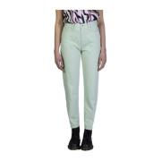 Groene Slim Fit Katoenmix Jeans Calvin Klein Jeans , Green , Dames