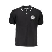 Zwart Katoenen Poloshirt met Print North Sails , Black , Heren