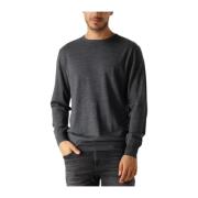 Heren Pullover Crewneck Sweater Profuomo , Gray , Heren