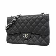 Pre-owned Leather shoulder-bags Chanel Vintage , Black , Dames