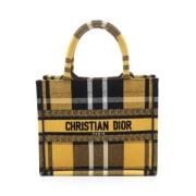 Pre-owned Canvas totes Dior Vintage , Yellow , Dames