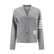 Gestreepte katoenen vest met knoopsluiting Thom Browne , Gray , Dames