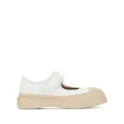 Witte Sneakers met Touch-Strap Sluiting Marni , White , Dames